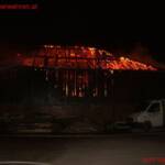 FF Gänserndorf: Scheunenbrand in Gänserndorf-Stadt