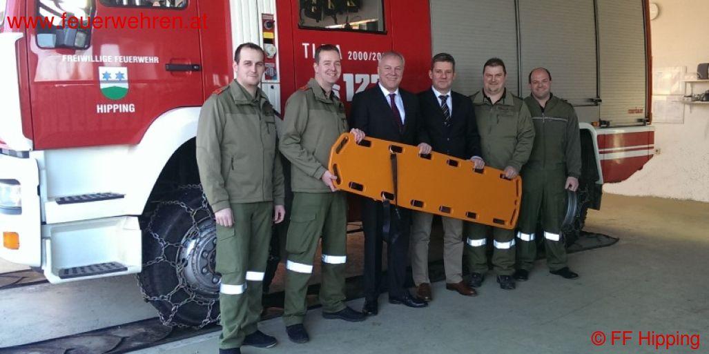 FF Hipping: Spende für die Feuerwehr