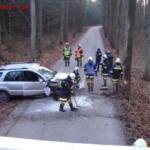 FF Ohlsdorf: Rehbock ausgewichen und gegen Baum geprallt
