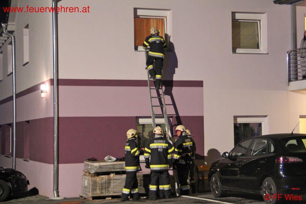 BFVDL: Kleinkind in versperrter Wohnung