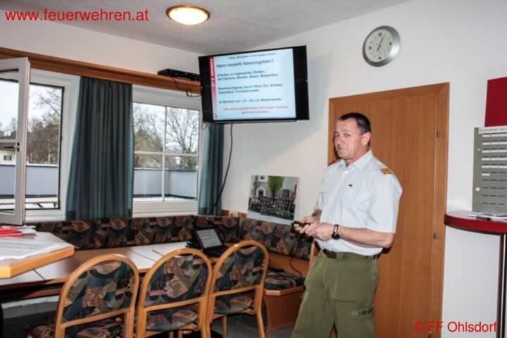 FF Ohlsdorf: Schulung – Richtiges Sichern