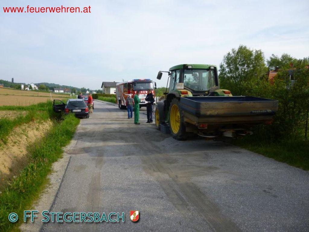 FF Stegersbach: Verkehrsunfall in Feldling