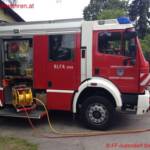 FF Judendorf-Straßengel: Traktor fuhr durch Gartenzaun und steckte fest