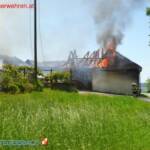 FF Stegersbach: Wirtschaftsgebäudebrand in Neudauberg