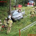 Stadtfeuerwehr Güssing: Verkehrsunfall mit eingeklemmter Person Bergstraße