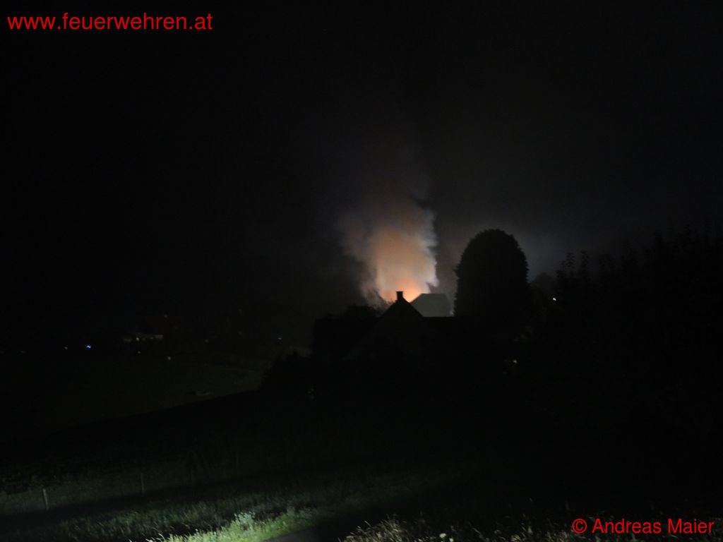 BFVDL: Wirtschaftsgebäudebrand in Zirknitz