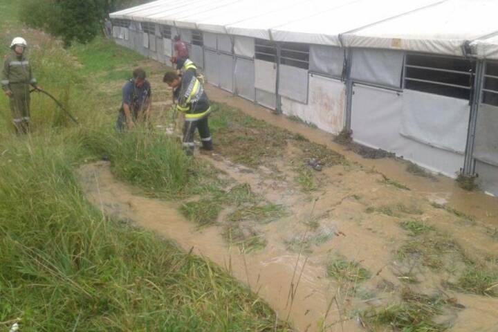 BFVDL: Starkregen über Preding