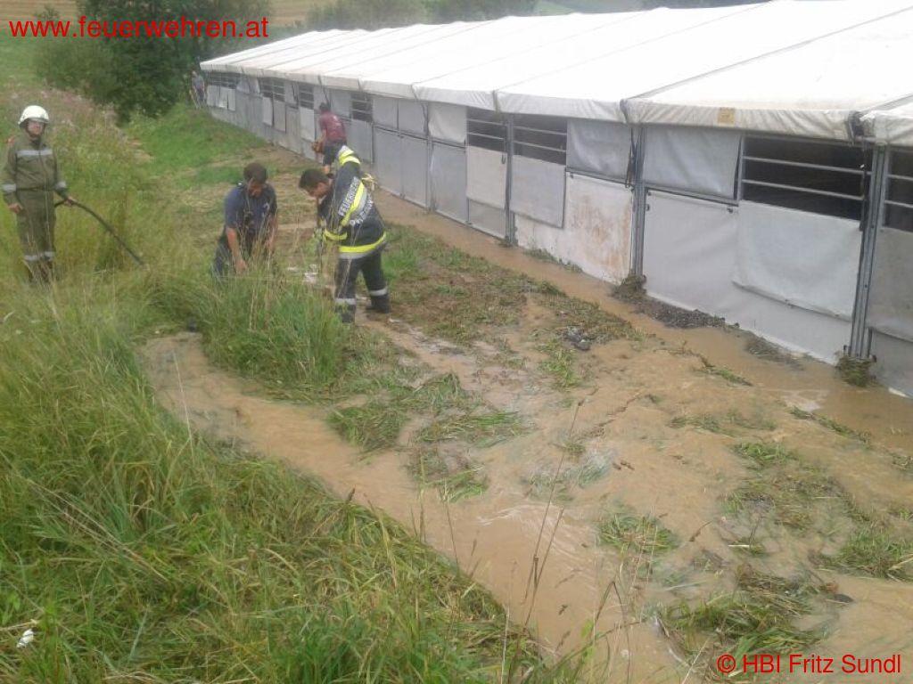 BFVDL: Starkregen über Preding