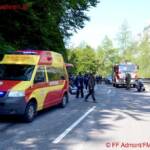 FF Admont: Schwerer Motorradunfall im Gesäuse