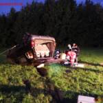 FF Weistrach: Menschenrettung in Kürnberg – PKW abgestürzt