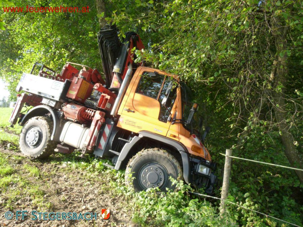 FF Stegersbach: LKW Bergung Neudauberg