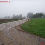 FF Weistrach: Bundesstraßenreinigung nach Maisernte