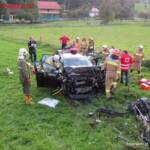 FF St. Georgen i.A.: Verkehrsunfall Wildenhag bei St. Georgen im Attergau