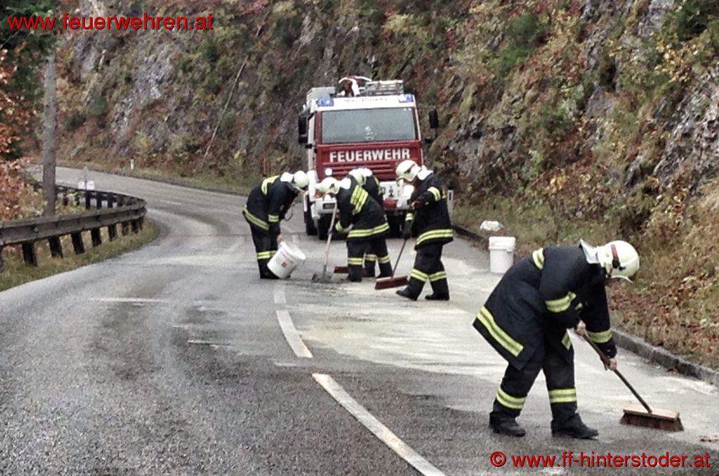 FF Hinterstoder: Dieselspur auf 8 Kilometern gebunden