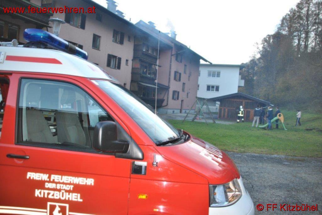 FF Kitzbühel: Kaminbrand bei einem Siedlungsgebäude