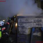 BF Wien: Containerbrand in Wien 14