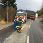 FF Hinterstoder: Feuerwehreinsatz wegen überfülltem Heizöltank