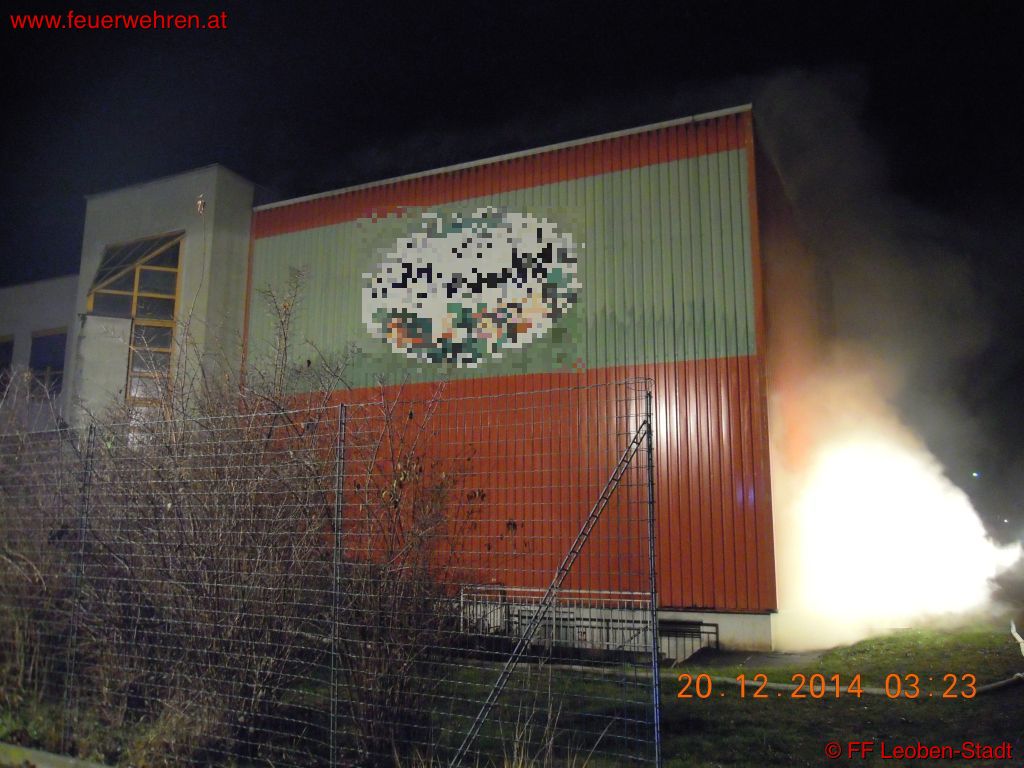 FF Leoben-Stadt: Brand Gewerbebetrieb Waltenbachstraße