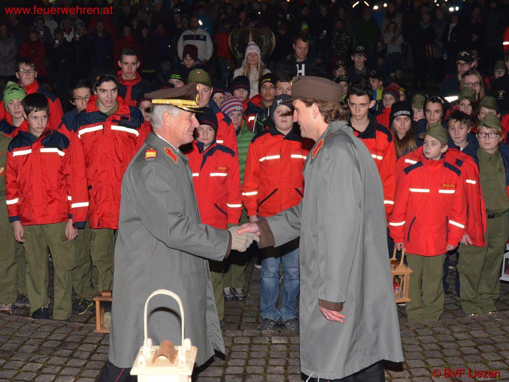BFV Liezen: Friedenlichtübergabe in Selzthal