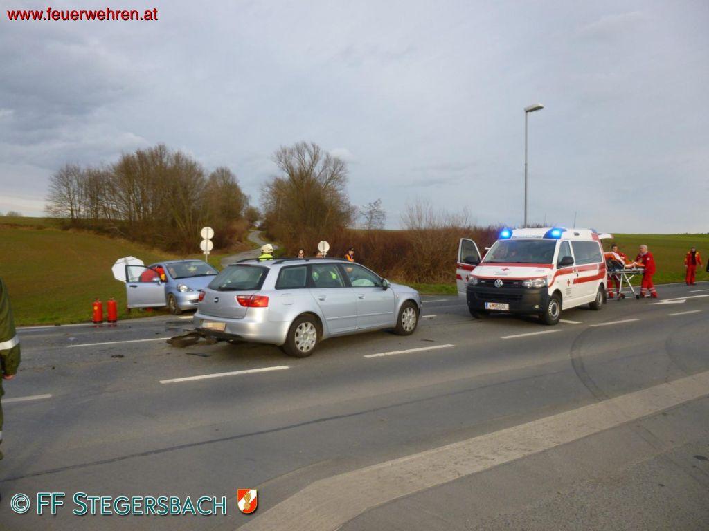 FF Stegersbach: Schwerer Verkehrsunfall Bocksdorf
