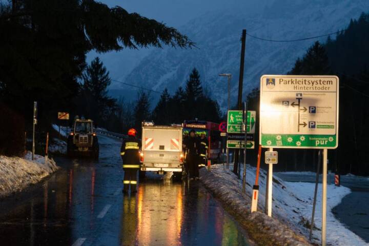 FF Hinterstoder: Sturmtief sorgt für Einsätze