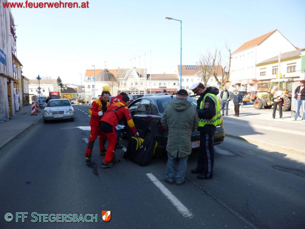 FF Stegersbach: Verkehrsunfall