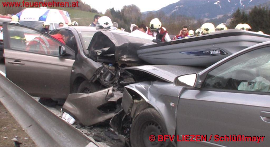BFV Liezen: Verkehrsunfall bei Pruggern