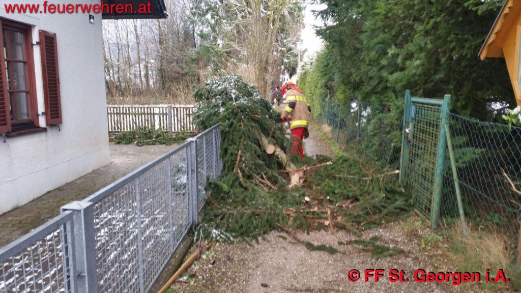 FF St. Georgen i.A.: Sturmtief Niklas bringt zahlreiche Einsätze