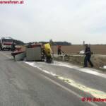 FF Schwarzenau: Verkehrsunfall Traktor gegen PKW