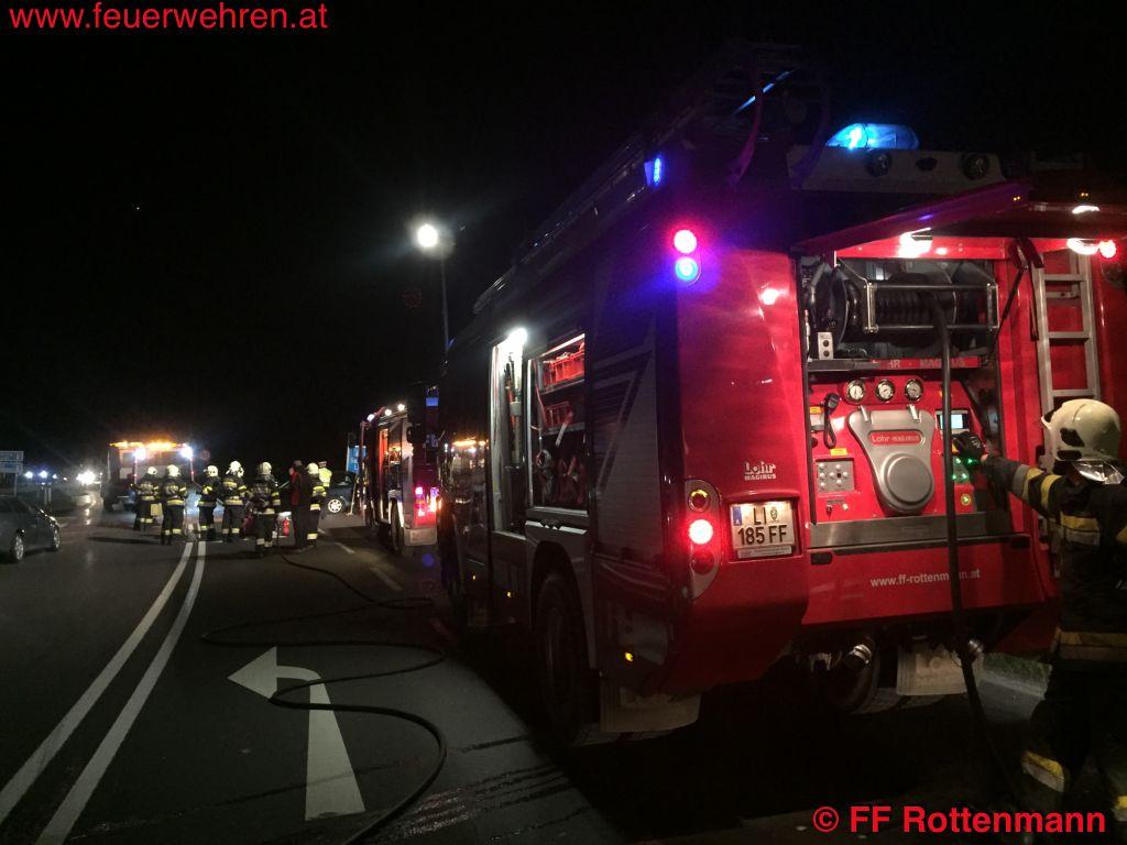 BFV Liezen – FF Rottenmann: Wieder Einsatz für die Feuerwehr