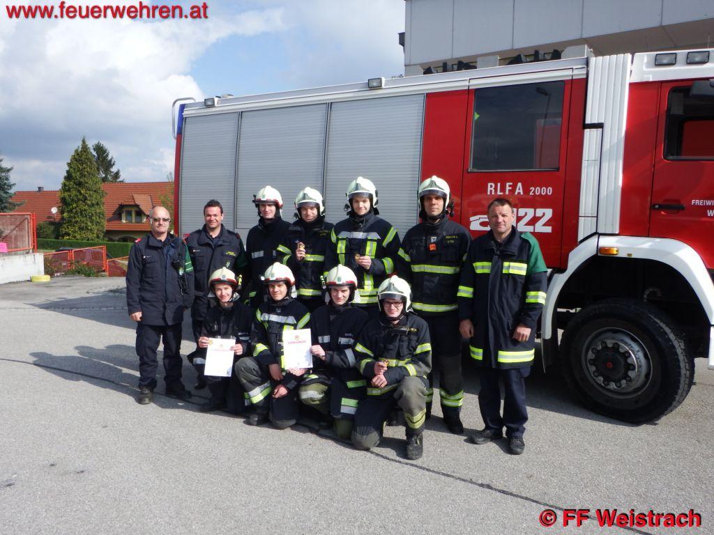 FF Weistrach: Ausbildungsprüfung Atemschutz bestanden