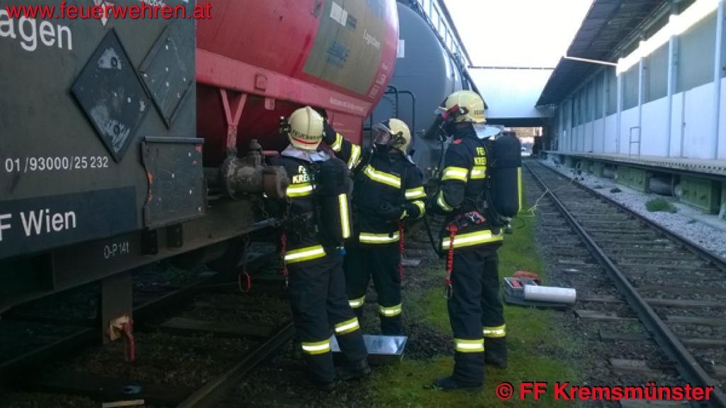 FF Kremsmünster: Gefährliche Stoffe – Kesselwaggon