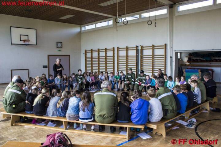 FF Ohlsdorf: Brand- und Katastrophenschutzerziehung in der Volksschule Ohlsdorf