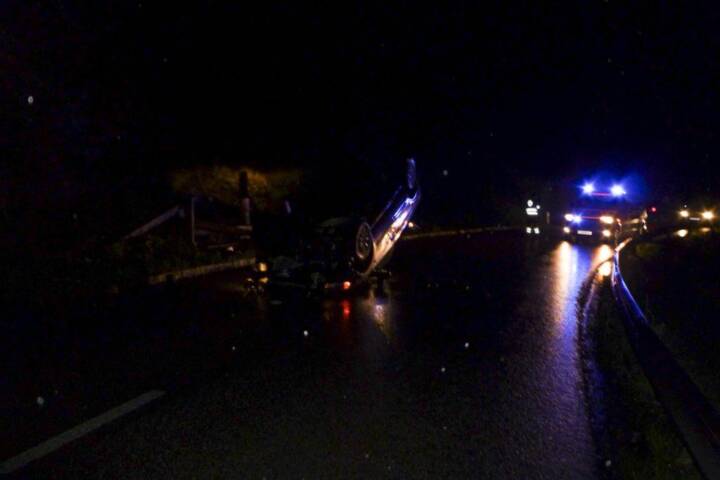 FF Hinterstoder: Großes Glück bei Fahrzeugüberschlag