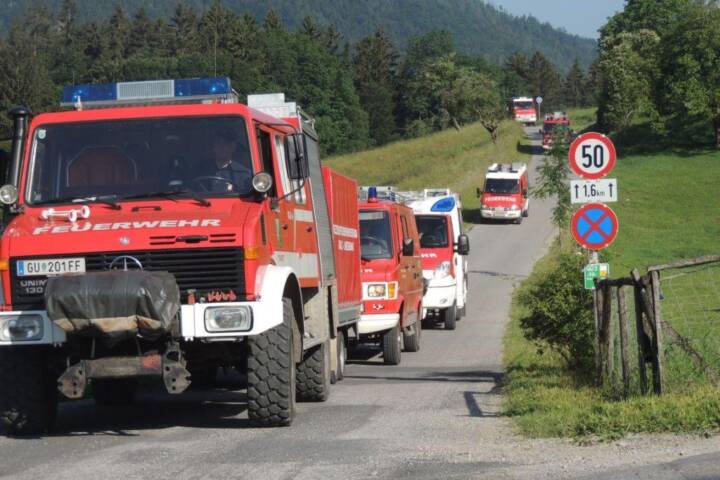 BFVGU: Waldbrand am Fuße des Schöckls in Stattegg