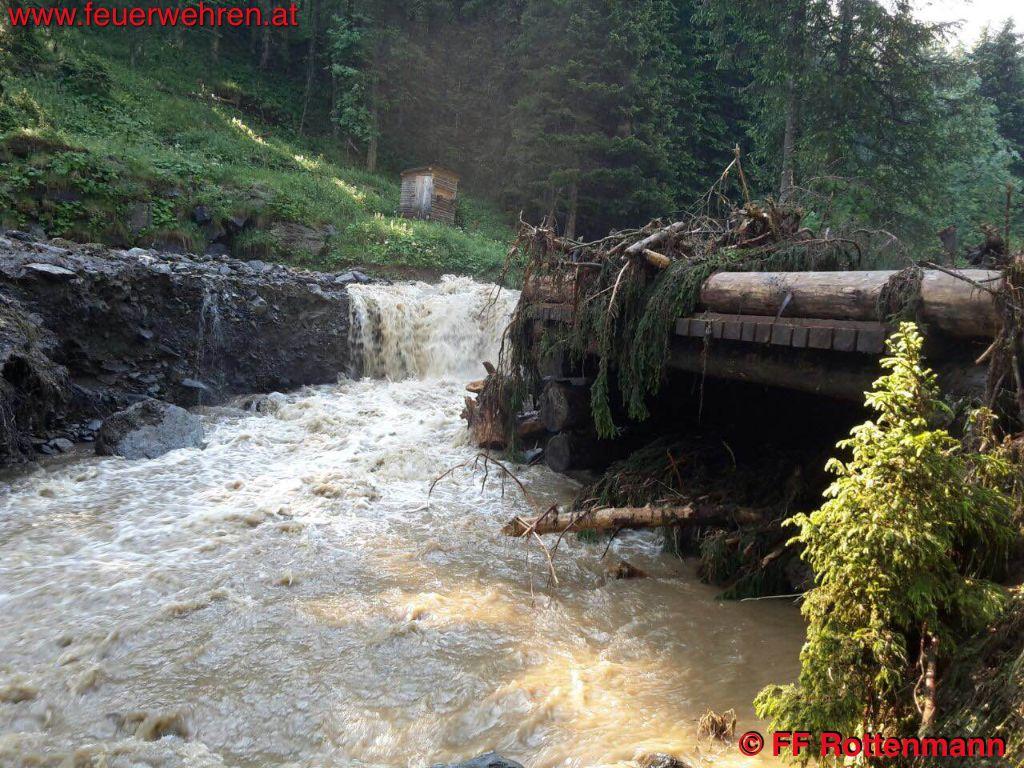 FF Rottenmann: Überschwemmung in Oppenberg