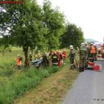 FF St. Georgen i.A.: Verkehrsunfall Oberwanger Landesstraße