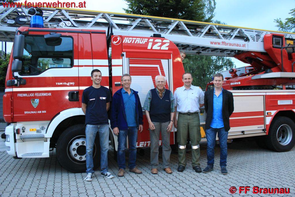 FF Braunau: Ehrung langjähriger Mitglieder der FF Braunau