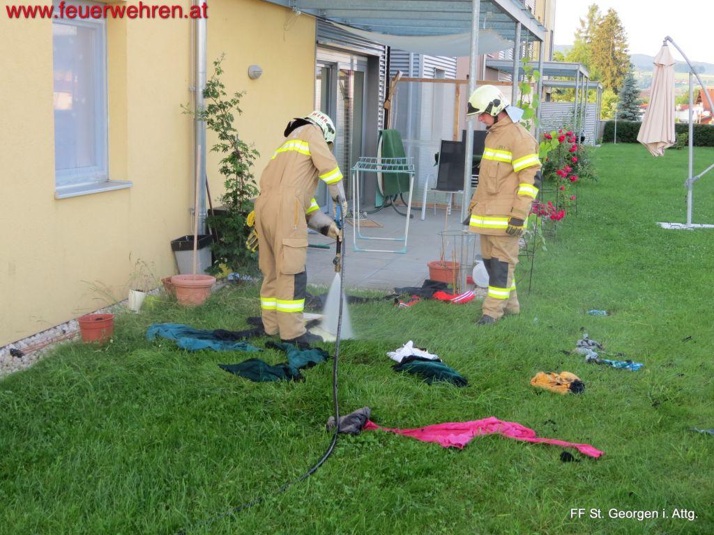FF St. Georgen i.A.: Brand in Wohnanlage