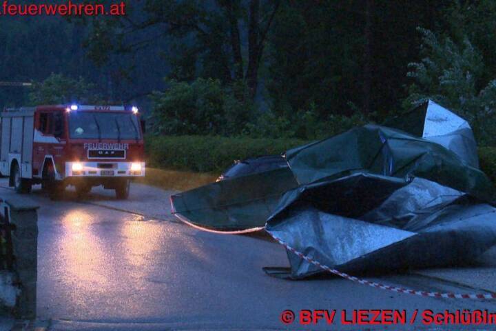 BFV Liezen: Zahlreiche Unwettereinsätze in Haus im Ennstal