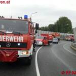 FF Klosterneuburg: Verkehrsunfall mit Personenschaden auf der Umfahrung