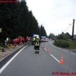 BFVDL: Verkehrsunfall Person eingeklemmt