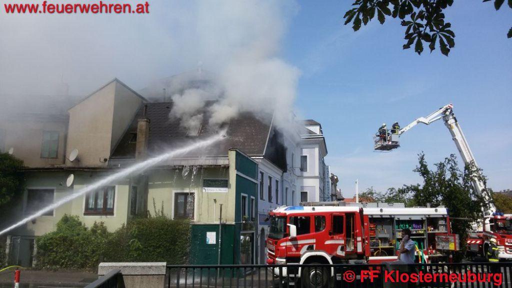 FF Klosterneuburg: Wohnungsbrand im Klosterneuburger Stadtgebiet