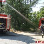 FF Klosterneuburg: Flurbrand nahe der Josefinenhütte