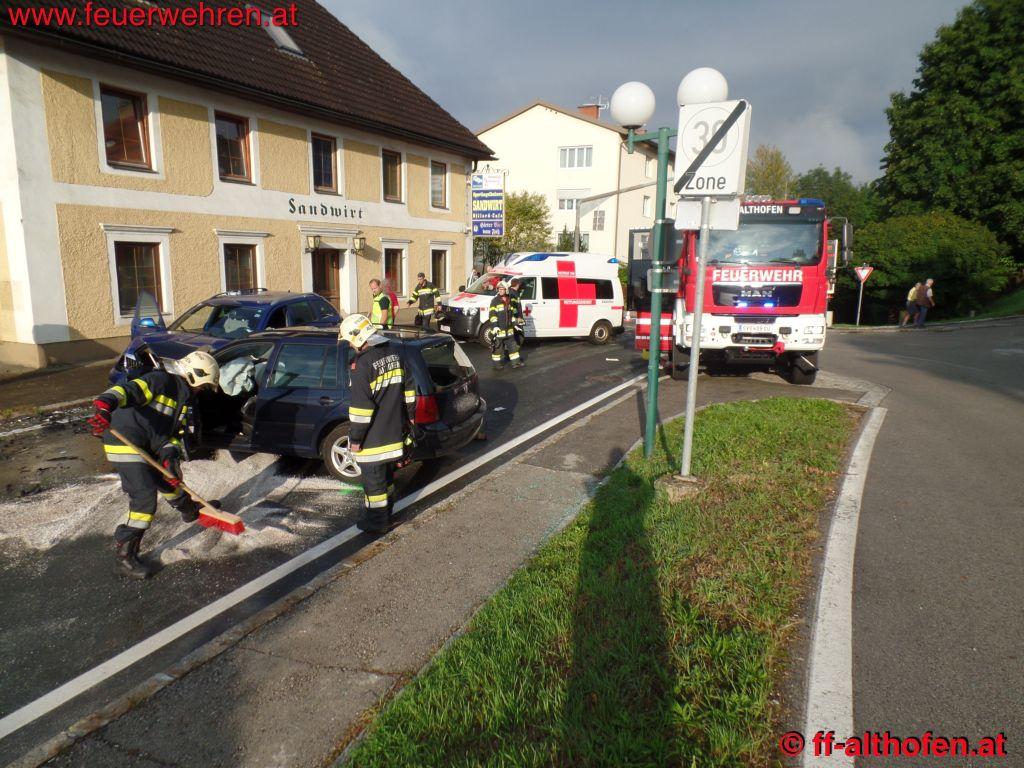 FF Althofen: Frontalzusammenstoß