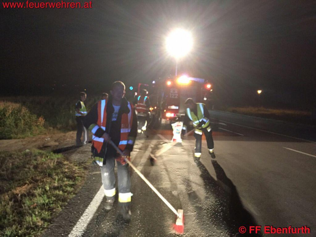 FF Ebenfurth: Beseitigung einer Ölspur
