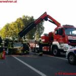 FF Klosterneuburg: Fahrzeugbrand entpuppte sich als Verkehrsunfall
