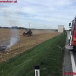 FF Ebenfurth: Flurbrand wegen Häckselarbeiten