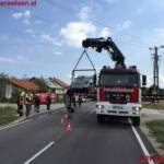 FF Ebenfurth: Fahrzeugbergung nach VU