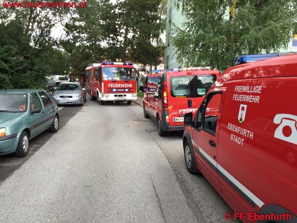 FF Ebenfurth: Kanalgebrechen in einer Wohnhausanlage